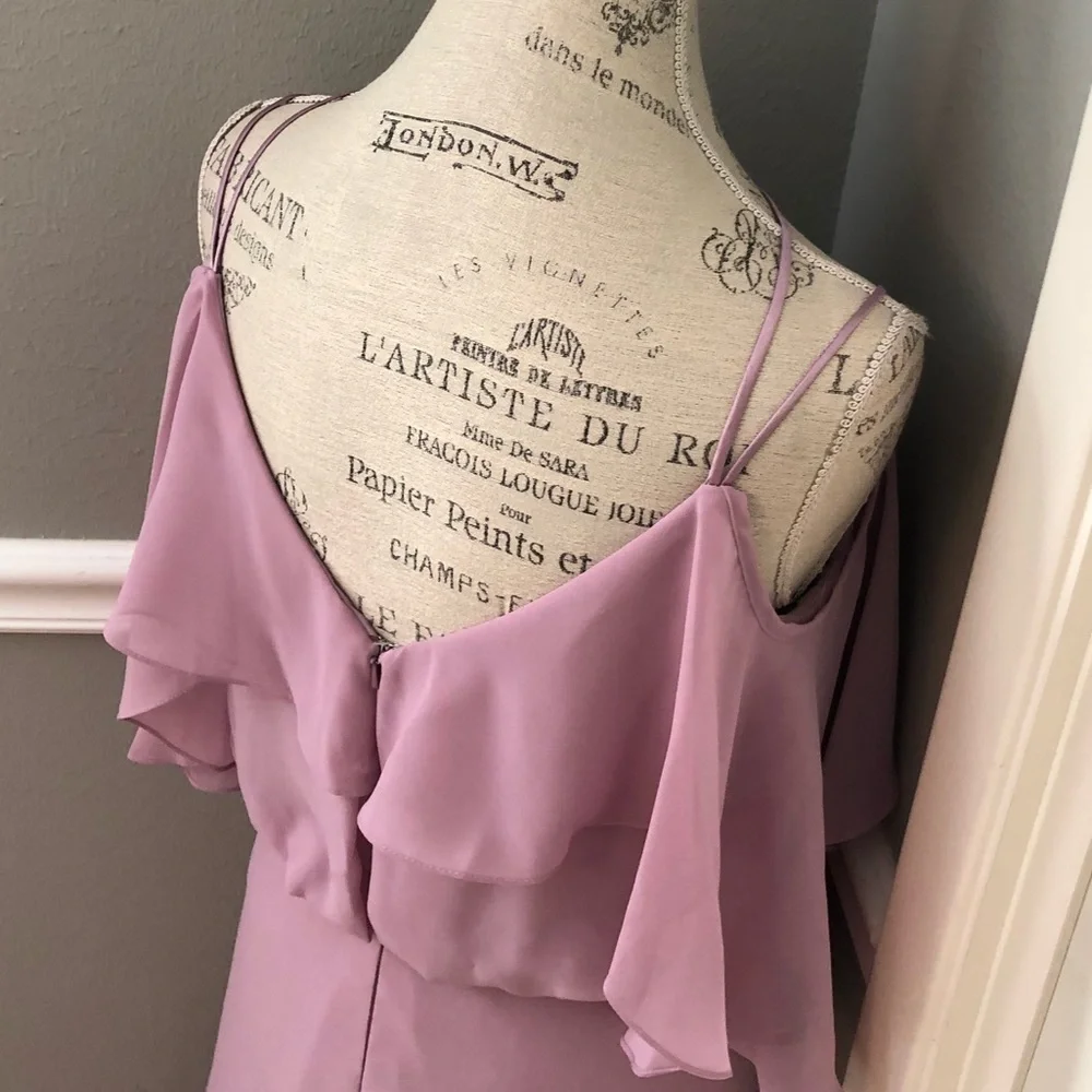 🔴CLEARANCE NEW SORELLA VITA SZ 10 DUSTY ROSE CHIFFON FORMAL EVENING GOWN